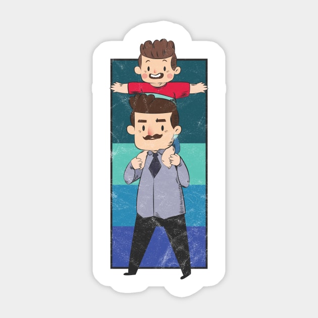 Best Father Son Day Sticker by avshirtnation